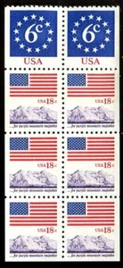 US Booklet Pane1893a Flag Over Purple Mountains ,189399 - Picture 1 of 1