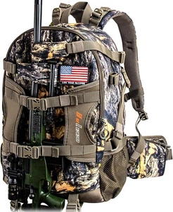 Hunting Backpack, Waterproof Camo Hunting Packs for Men, Durable Large Capacity - Picture 1 of 8