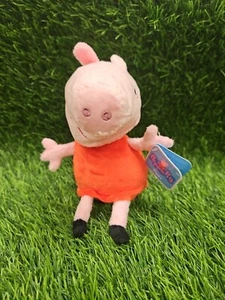 Peppa Pig Plush Bean Bag Stuffed Animal 6” Character Toy Figure New With Tags - Picture 1 of 3