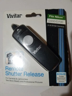 Vivitar Wired Remote Shutter Release For Nikon D300/D700 Camera VIV-RC-100-D700  - Image 1 of 4