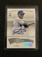 2014 Panini Classics | Significant Signatures | Luis Sardinas-RANGERS Auto /299