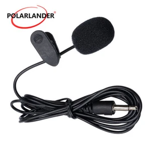 Microphone 2.5m Mini Collar Clip Mic for Car Radio PC Notebook Lapel Microphone - Imagen 1 de 7