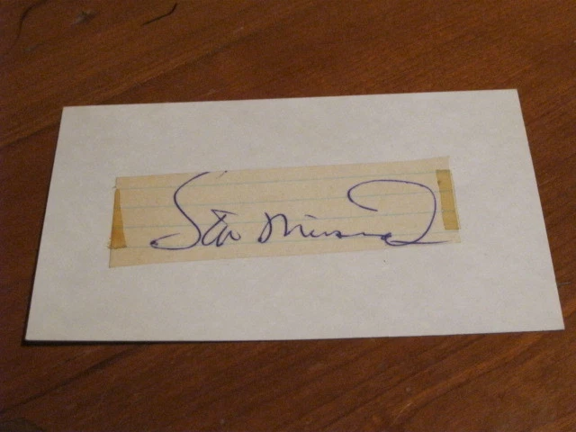 Stan Musial Autographed Index Card PSA CERTIFIED  - Image 1 of 2
