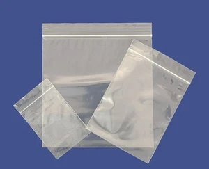 Grip Seal Bags Resealable Self Seal Clear Polythene Plastic Gripseal FREE POST - Picture 1 of 1