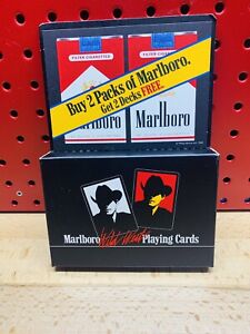Vintage Marlboro Wild West Playing Cards 1991 Sealed NOS Cowboy