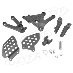 Vorne Fahrer Fußrasten Fußrastenhalter Motor für Honda CBR600RR 2003-2006 Schwarz - Bild 1 von 7
