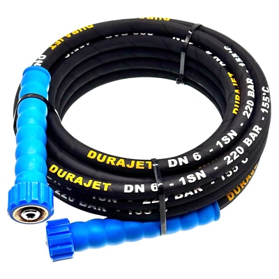 M&M SMARTEK® Tubo alta pressione per idropulitrice Kärcher Kränzle 220 bar 2x M22 IG blu