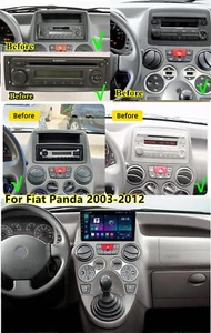 9'' Android 13 Wireless Carplay 4+32G Car Stereo Radio Navigation For Fiat Panda - Picture 1 of 24