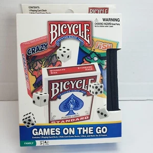 Fahrrad Spielkarten Spiele Neu im Paket Spiele unterwegs Familie Spaß Spielepaket - Bild 1 von 6