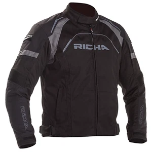 Richa Falcon 2 Textile Motorcycle Jacket - Black - Picture 1 of 11