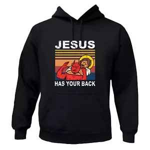 Jesus Has Your Back Grafik T-Shirt / Hoodie / Sweatshirt Unisex Christ Shirt - Bild 1 von 12
