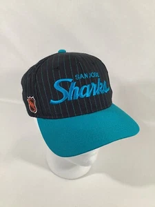 San Jose Sharks Vintage Hat Cap Sports Specialties Snapback Adjustable Pinstripe - Picture 1 of 16
