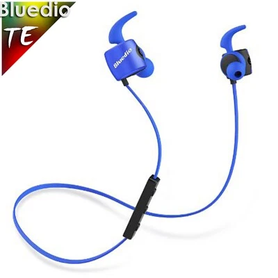 Спортивные эргономичные беспроводные синие наушники с микрофоном Bluedio TE Bluetooth - Изображение 1 из 4