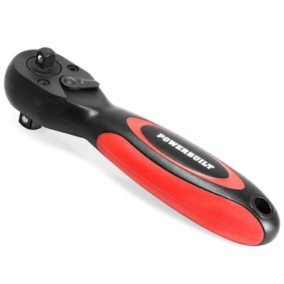 Powerbuilt 3/8 Inch By 1/2 Inch Drive Composite Stubby Ratchet - 940481 - Image 1 of 4