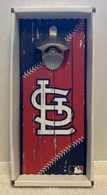 ST. LOUIS CARDINALS BOTTLE OPENER SIGN 5"X11" Cast Metal Opener Man cave - Image 1 of 4