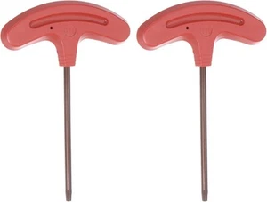 HARFINGTON 2pcs Torx Screwdriver T15 S2 Steel T Handle Star Key Wrench - Picture 1 of 5
