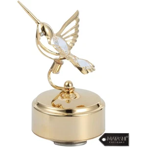 Elegant Hummingbird Music Box with Crystals - Perfect Anniversary Gift - Picture 1 of 9