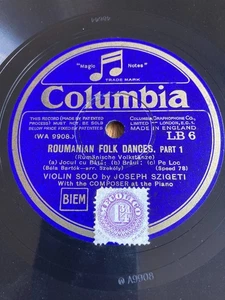 EX+ BARTOK piano & SZIGETI violin ROUMANIAN FOLK DANCES SONATAS UK Columbia - Picture 1 of 6