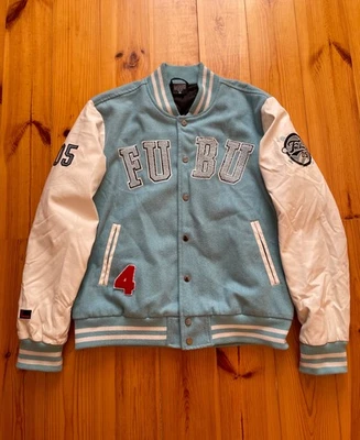 FUBU Vintage Varsity Bomber Jacket College USA Leather / Wool Men's: XL - Image 1 of 4