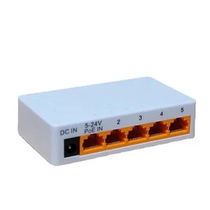 Répéteur de Commutateur Réseau D'Extension POE 5 Ports 100 Mbps Prenant en 9656 - Photo 1/6