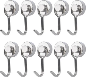 20mm Strong Magnetic Hooks Heavy Duty, 30Lb Neodymium Magnets Swing Magnetic - Picture 1 of 7