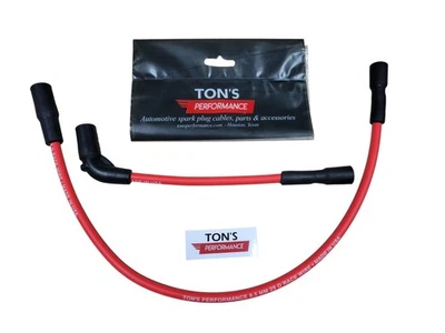 Ton's Red 8.5mm Harley Davidson Sportster XL 2007+ Spark plug wire set 883 1200 - Image 1 of 4