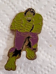 Green Purple Enamel Marvel Hero Hulk Trading Pin Gold Tone Vintage Early 2000s - Picture 1 of 3