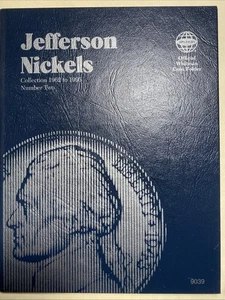 Whitman Jefferson Nickels 1962-1995 Münzalbum #9039 Neu - Bild 1 von 5