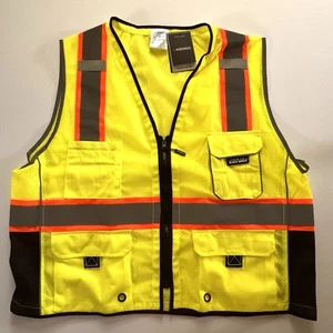Kishigo Premium 3XL robuste Unisex Sicherheitsweste 1513 limette - Bild 1 von 5