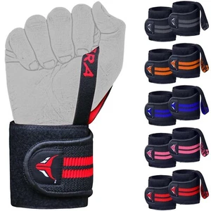 Mytra Fusion Wrist Wraps With Thumb Loop Elasticated SP1 For Training Workout - Picture 1 of 11