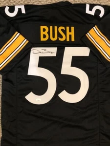 Autographed Devin Bush Pittsburgh Steelers Custom Jersey - with JSA COA - Picture 1 of 1