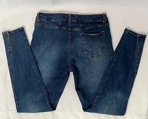 For the Republic Jeans Blue Skinny Crop Split Ankle Mid Rise Women's 6/27 - Picture 1 of 8