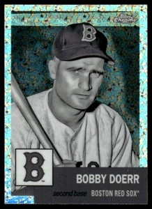 2022 Topps Chrome Platinum BLACK AND WHITE Bobby Doerr Boston Red Sox #212 R105 - Picture 1 of 2