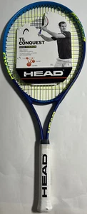 HEAD TI. Conquest Nano Titanium Tennis Racket - 108" Oversized Blue Yellow New - Picture 1 of 6
