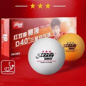 10x DHS 3-Star Table Tennis Balls D40+ ABS Ping Pong Ball Olympic ITTF approved - Bild 1 von 15