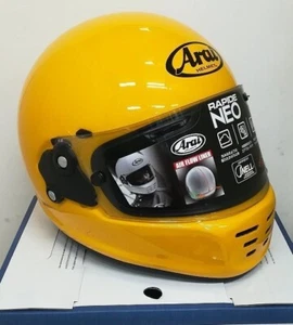 Asian Fit Arai Full Face Helmet concept-x RAPIDE NEO Star Yellow Glossy Cask New - Picture 1 of 5