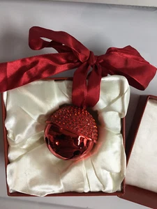 Christmas Ornament Bling Bell Seasons Of Cannon Fall Gift Boxed Red EUC - Picture 1 of 3