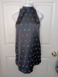 Kèepsake Come A Little Closer Sample Dress NWTsize Small Sequins Satin Keyhole  - Picture 1 of 7