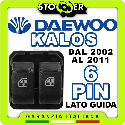 DAEWOO KALOS 6PIN Front Window Regulator Switch Guide Button - Image 1 of 4