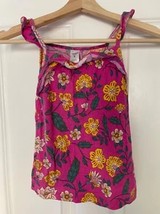 Carter's Girls' Magenta Pink Tropical Floral 5T Tank - Picture 1 of 5