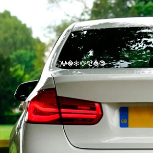 Genshin Impact In Game Archon Elements Vinyl Decal Stickers 7 pc Set Waterproof - Picture 1 of 6