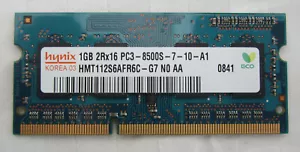 HYNIX 1gb 2Rx16 PC3 8500S 7 10 A1 MacBook Apple OEM RAM memory computers - Picture 1 of 2