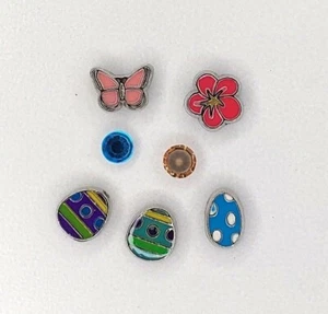 Easter Theme - Set of 7 - Living Locket Floating Charms & Gemstones - Picture 1 of 4
