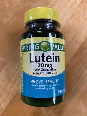 Spring Valley Lutein with Zeaxanthin Softgels for Eye Vision Health,20mg, 90 ct. - Image 1 of 4