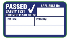 2080 BLUE 4th Edition PAT Test Labels Personalised (Portable Appliance Stickers) - Picture 1 of 1