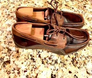 Skechers Men Brown Rustic Boat Moccasins $70 Men's Size 11.5 - Picture 1 of 6