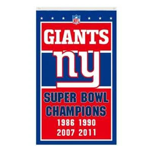 New York Giants Football fans 3x5 ft Champion Flag - Ideal NFL Gift Banner - Picture 1 of 1