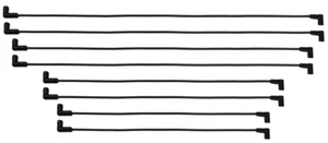 FiTech Ceramic Spark Plug Wire Kit, 8mm Premade, SBC (UH) HEI Dist End 90/90 - Foto 1 di 8