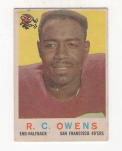 1959 TOPPS FOOTBALL R.C. OWENS SAN FRANCISCO 49ERS #33 - Picture 1 of 2