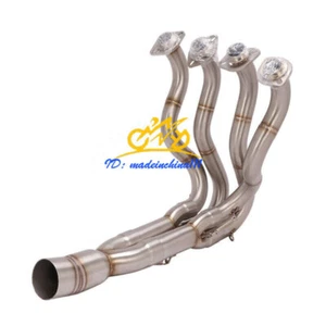 For Kawasaki Ninja ZX6R 09-20 Motorcycle Exhaust Front Pipe Header Mid Link Tube - Picture 1 of 5